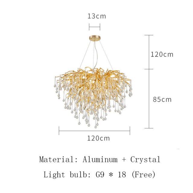 Crystal Chandelier Lighting // Dining Living Room Lights