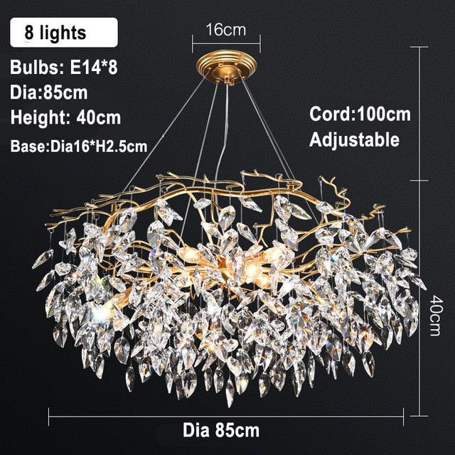 Crystal Chandelier Lighting // Dining Living Room Lights