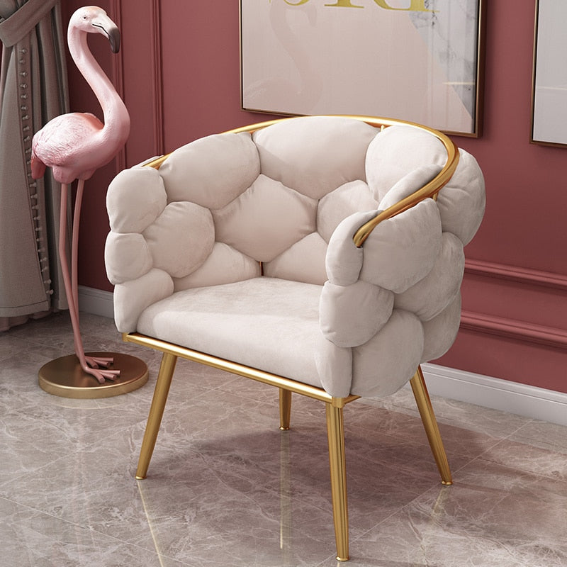 Wing Chair Light Superior Fluffy Velvet Furniture Nordic Leisure Wing Chairs