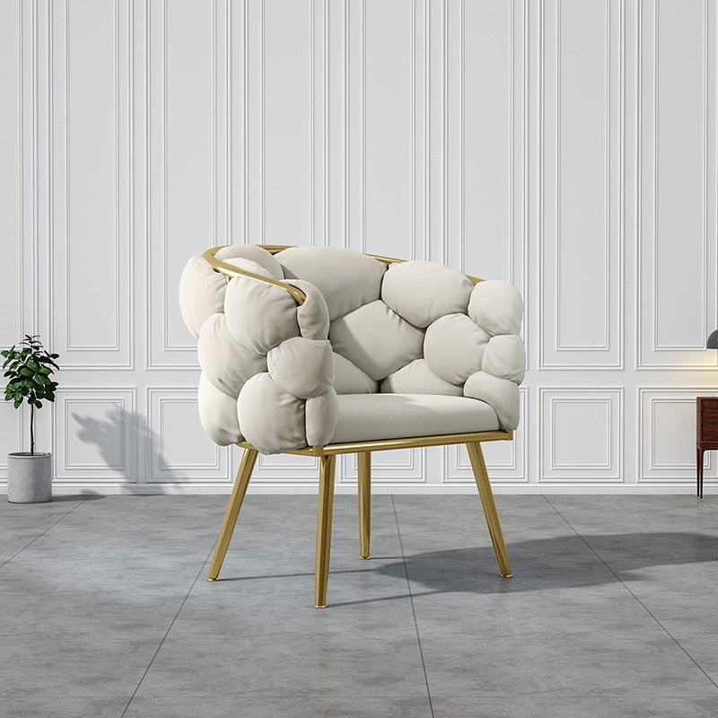 Wing Chair Light Superior Fluffy Velvet Furniture Nordic Leisure Wing Chairs