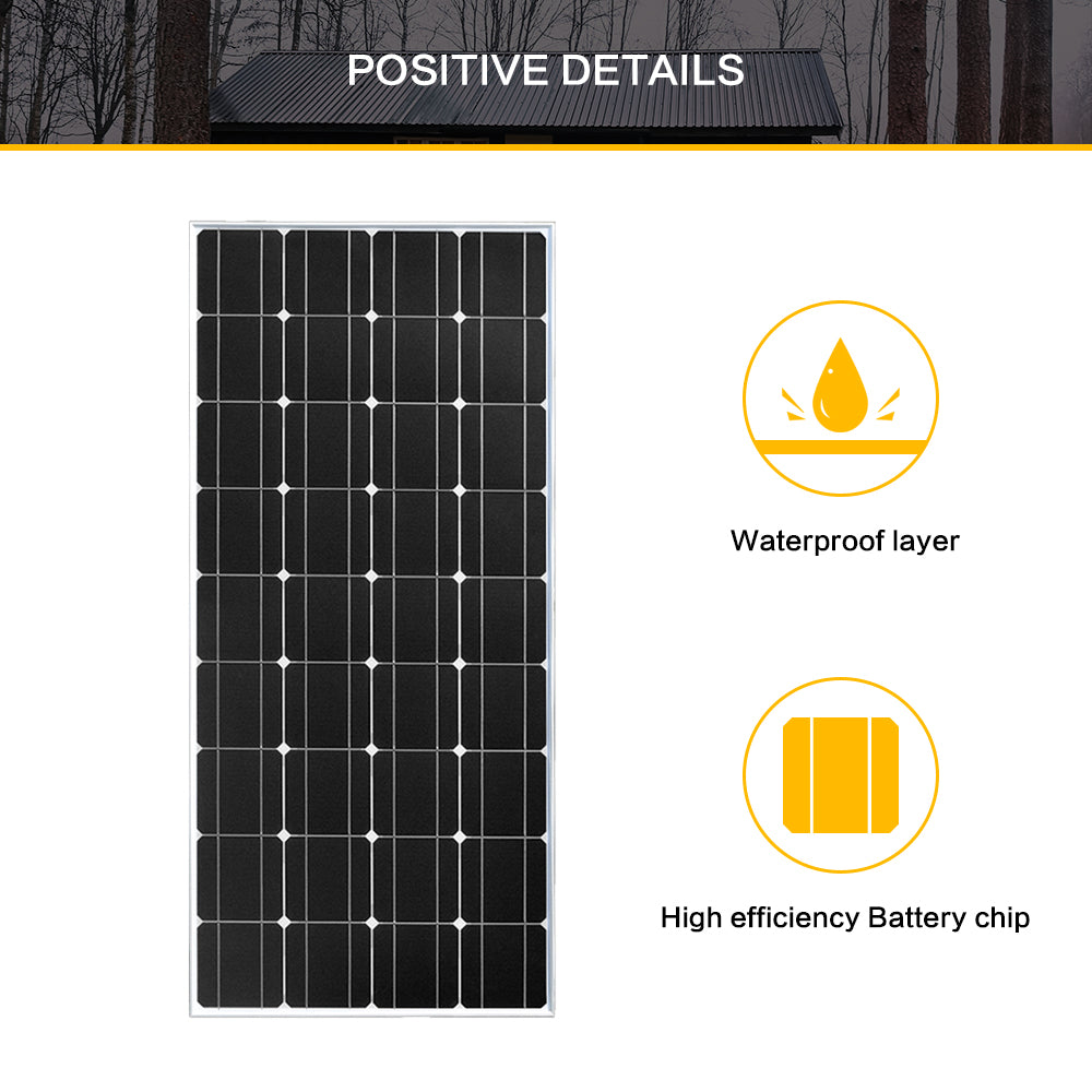 Solar Panel 300 Watt Kit Complete Off-Grid 12V/24V Battery 18 Voltage Cell 150w Charge for Boat Caravan Home Sonnenkollektor