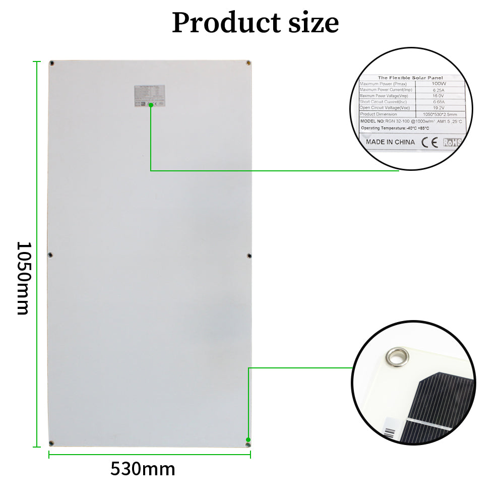 Solar Panel 400W Waterproof Flexible Battery Charger for Caravan RV Home 12V Solar Panel Camping 100W 200W 300W Sonnenkollektor