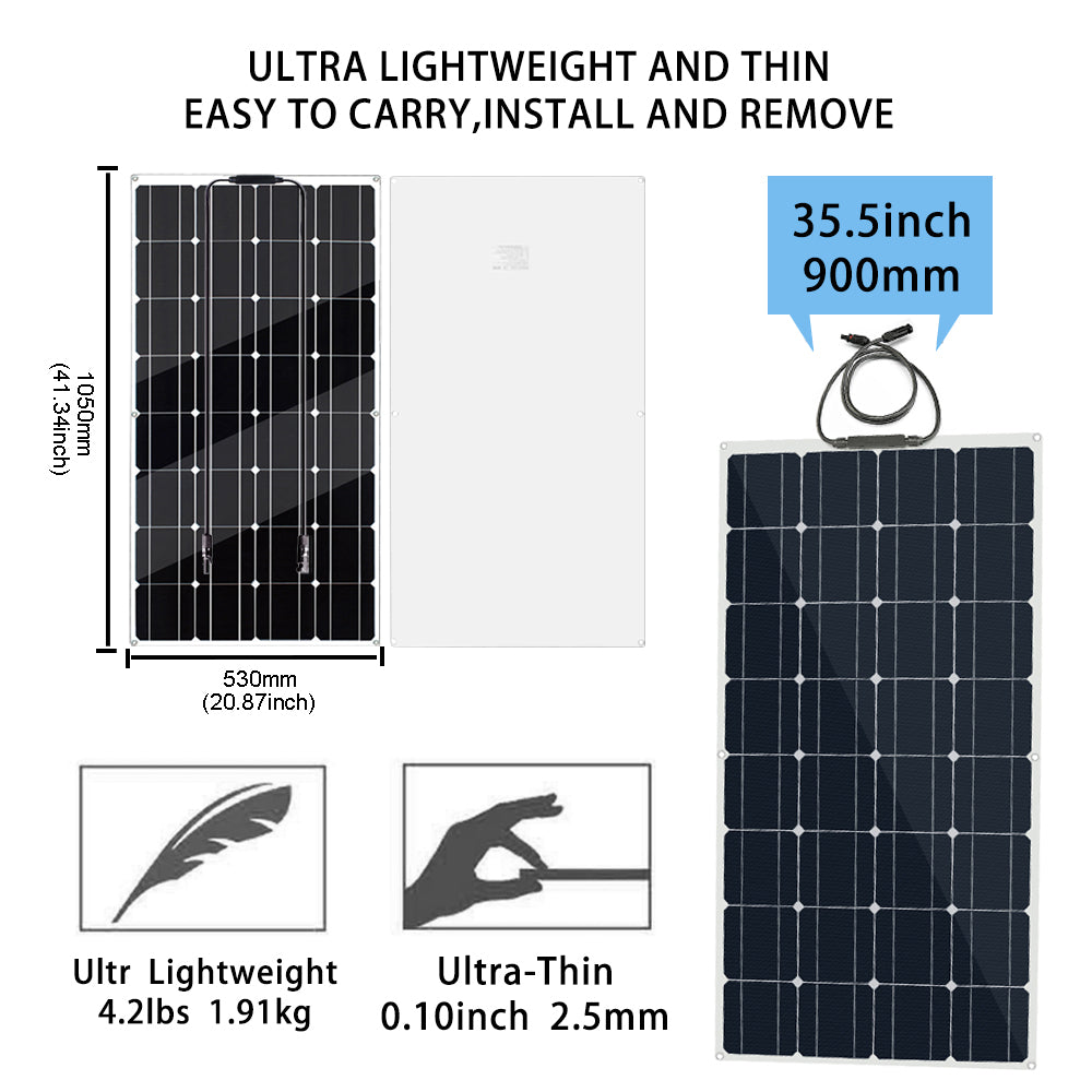 Solar Panels Flexible PET Photatic Monocrystalline Cell Battery Charger Home Solar Panel Sonnenkollektor